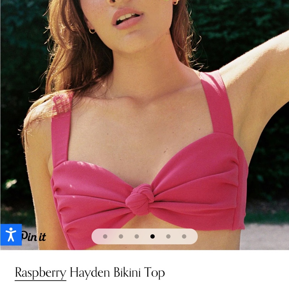 Montce NEW Raspberry Hayden Bikini Top - Picture 2 of 7